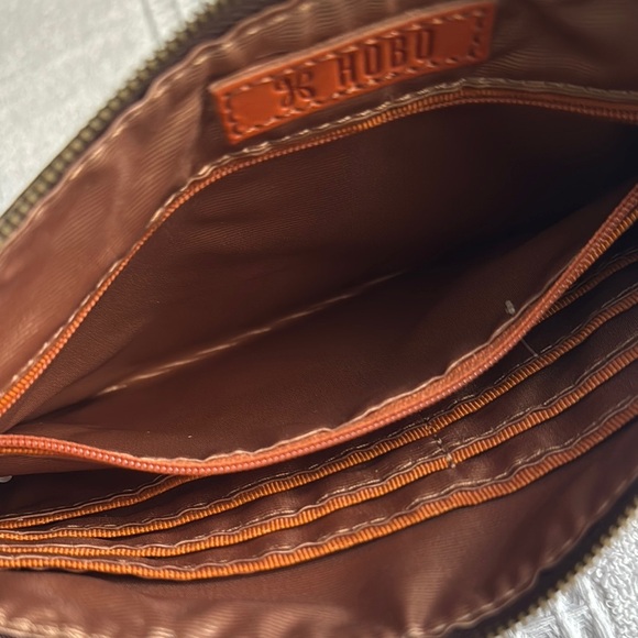 HOBO Brown and Tan Quilted Clutch with Chain Strap - Picture 5 of 9